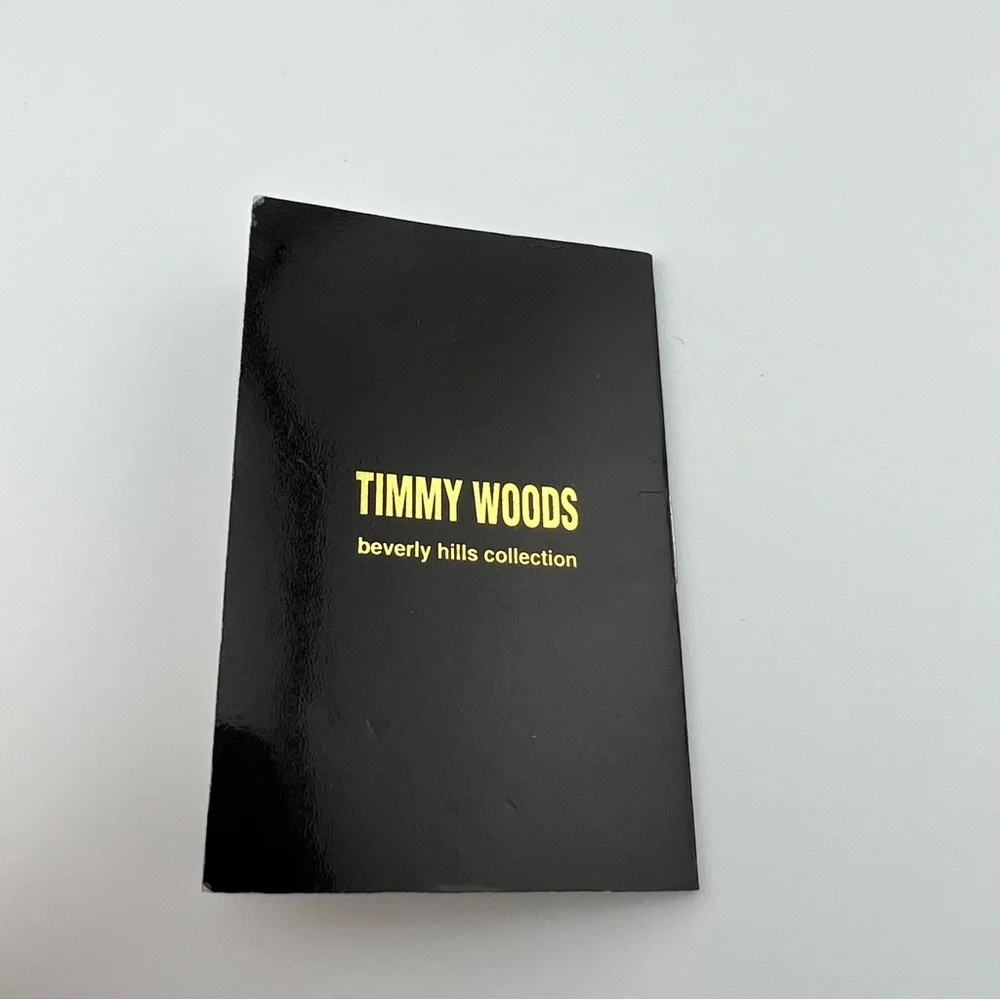 Timmy Woods Jeans with Stones Black Satin Rhinestone Pants Purse Handbag Tote